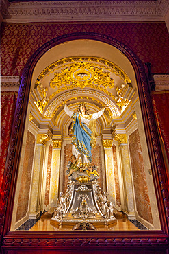 The Statue of Santa Marija in The Cathedral of the Assumption of the Blessed Virgin Mary into Heaven, Cittadella of Victoria, Gozo, Malta, Southern Europe