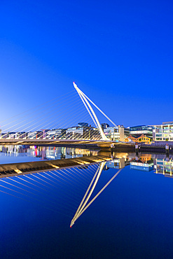 Samuel Beckett Bridge at Dawn, Dublin, Republic of Ireland, Europe