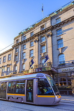 Tram and Wynns Hotel, Dublin, Republic of Ireland, Europe