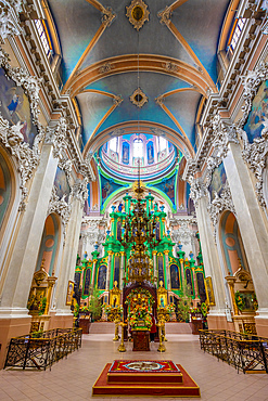 The Interior of the Orthodox Church of the Holy Spirit, Vilnius, Lithuania, Northern Europe
