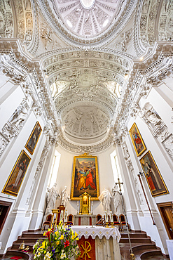 Interior of the Church of St. Peter and St. Paul, Vilnius, Lithuania, Northern Europe