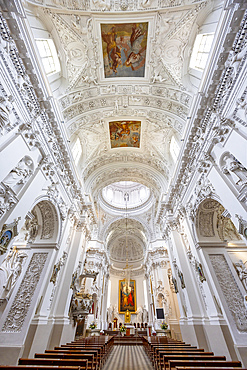 Interior of the Church of St. Peter and St. Paul, Vilnius, Lithuania, Northern Europe