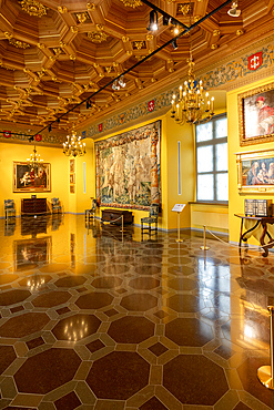The 3rd Mannerist Antechamber, Palace of the Grand Dukes of Lithuania, Vilnius, Lithuania, Northern Europe