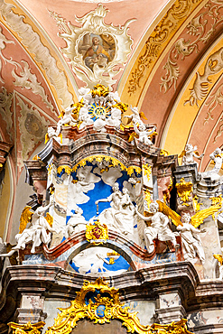 Interior of the Church of the Holy Spirit, Vilnius, Lithuania, Northern Europe