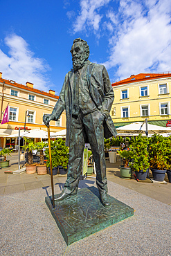 Monument of Jonas Basanavicius, Vilnius, Lithuania, Northern Europe