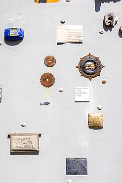 Artistic Creations from Local and Overseas Artist on Literatue Street, Vilnius, Lithuania, Northern Europe