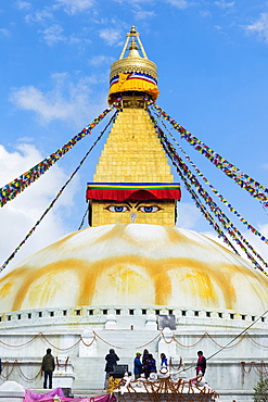 Largest Asian Stupa, Boudhanath Stupa, UNESCO World Heritage Site, Kathmandu, Nepal, Asia