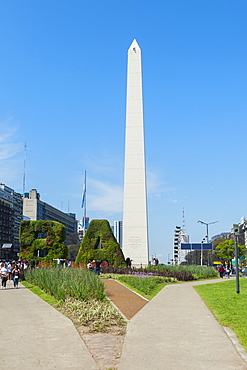 Obelisk on Avenue 9 de Julio, Buenos Aires, Argentina, South America