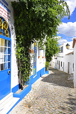 White houses and narrow streets in Alte, Loule, Algarve, Portugal, Europe