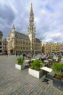 Famous Grand Place, UNESCO World Heritage Site, Brussels, Brabant, Belgium, Europe