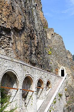 Entrance, Greek Orthodox Sumela Monastery, Trabzon, Turkey, Asia Minor, Asia