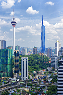 Kuala Lumpur city skyline, Malaysia, Asia