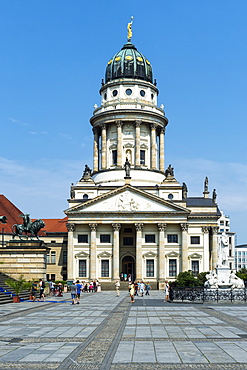 French Cathedral, Gendarmenmarkt Square, Berlin, Brandenburg, Germany, Europe