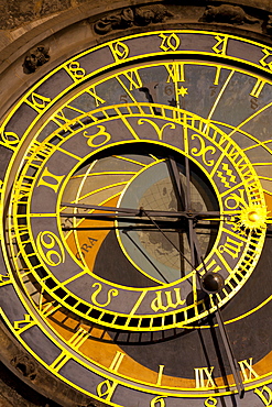 Astronomical Clock on the Town Hall, Old Town Square, UNESCO World Heritage Site, Prague, Czech Republic, Euruope