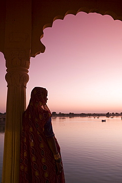 Woman In Traditional Dress, Jaisalmer, Western Rajasthan, India