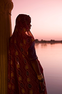 Woman In Traditional Dress, Jaisalmer, Western Rajasthan, India