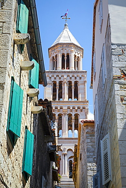 St. Domnius Cathedral Bell Tower, Stari Grad (Old Town), Split, Dalmatia, Croatia, Europe