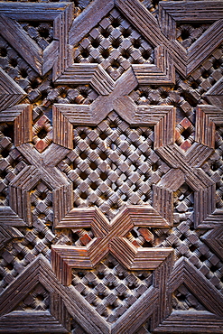 Window barrier, Bou Inania Medersa, Medina, Meknes, Meknes-Tafilalet, Morocco, North Africa, Africa