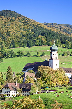 Kloster St. Trudpert Monastery, Munstertal, Munstertal Valley, Black Forest, Baden Wurttemberg, Germany, Europe