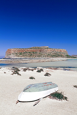 Balos Bay and beach, Gramvousa Peninsula, Crete, Greek Islands, Greece, Europe