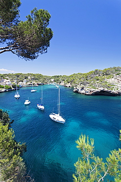 Bay of Cala Figuera, Majorca (Mallorca), Balearic Islands (Islas Baleares), Spain, Mediterranean, Europe