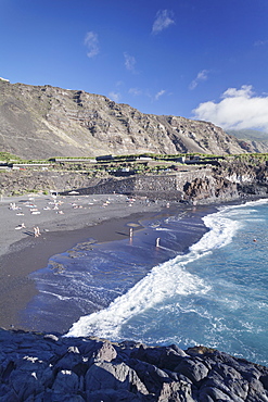 Playa de Charco Verde beach, Puerto Naos, La Palma, Canary Islands, Spain, Atlantic, Europe