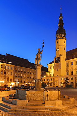 Town Hall at Hauptmarkt Square, Bautzen, Upper Lusatia, Saxony, Germany, Europe