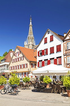 Frauenkirche church at market place, Esslingen, Baden-Wurttemberg, Germany, Europe