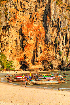 Phra Nang Beach at sunset, Railay Peninsula, Krabi Provonce,Thailand, Southeast Asia, Asia