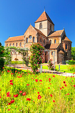 Schwarzach Monastery, district of Schwarzach, Rheinmunster, Baden-Wurttemberg, Germany, Europe