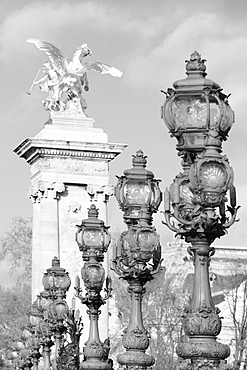 Pont Alexandre bridge, Paris, Ile de France, France, Europe 