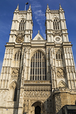 West Front, Westminster Abbey, London, England, United Kingdom, Europe