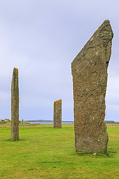 Standing Stones of Stenness in Orkney Islands, Scotland, Europe