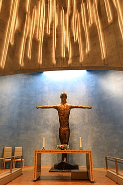 Northern Lights Cathedral, striking interior, Alta, Troms og Finnmark, Arctic Circle, North Norway, Scandinavia, Europe