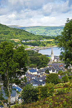 The village of Glenarm and the rural landscape of the Antrim coast, Ballymena, County Antrim, Ulster, Northern Ireland, United Kingdom, Europe