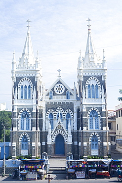 Basilica of Our Lady of the Mount (Mount Mary Church), a Catholic church located in the heart of the Goan community in Bandra, Mumbai, Maharashtra, India, Asia