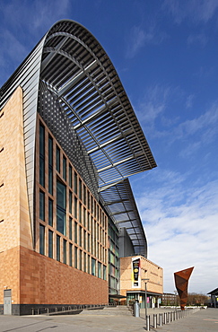 Exterior of the Francis Crick Institute, one of the largest medical research centres in Europe, Kings Cross, London, England, United Kingdom, Europe