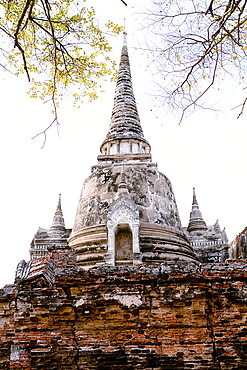 Stupa (Chedi) at Wat Mahathat, Ayutthaya, UNESCO World Heritage Site, Thailand, Southeast Asia, Asia