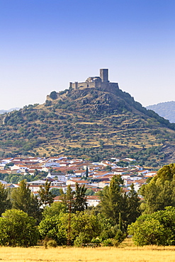 Alconchel Castle near Badajoz in Spanish Extremadura, Spain, Europe