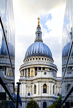 St. Paul's Cathedral, from One New Change, City of London, London, England, United Kingdom, Europe