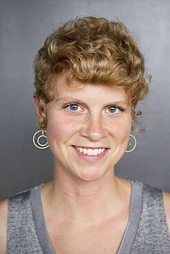 Close up of Caucasian woman smiling