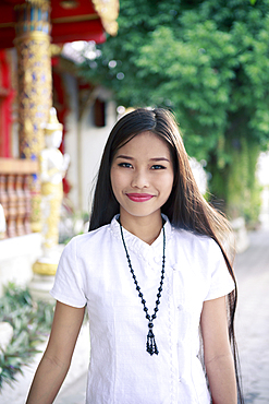 Portrait of smiling Asian woman