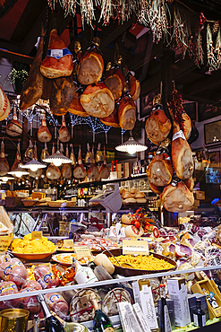 Abundance of food at deli in market