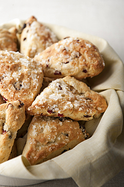 Scones in basket