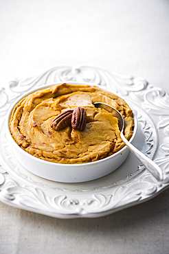 Bowl of sweet potato souffle