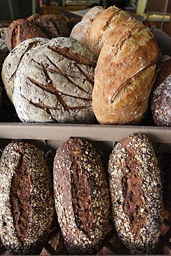 Fresh breads at farmers market