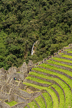 Terraced ruins and hillsides of Machu Picchu