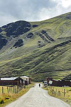 Village and road near Rainbow Mountain