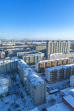 View over Heihe, Heilongjiang, China, Asia