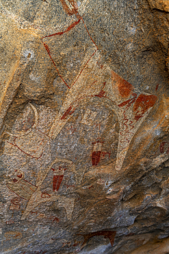 Rock art paintings of Laas Geel, near Hargeisa, Somaliland, Somalia, Africa